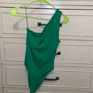 Zara Cut Out Asymmetrical Bodysuit